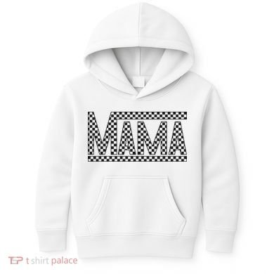 Funny Checkered Mama Black White Gift Wo Kids Hoodie