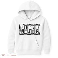 Funny Checkered Mama Black White Gift Wo Kids Hoodie thumb 0
