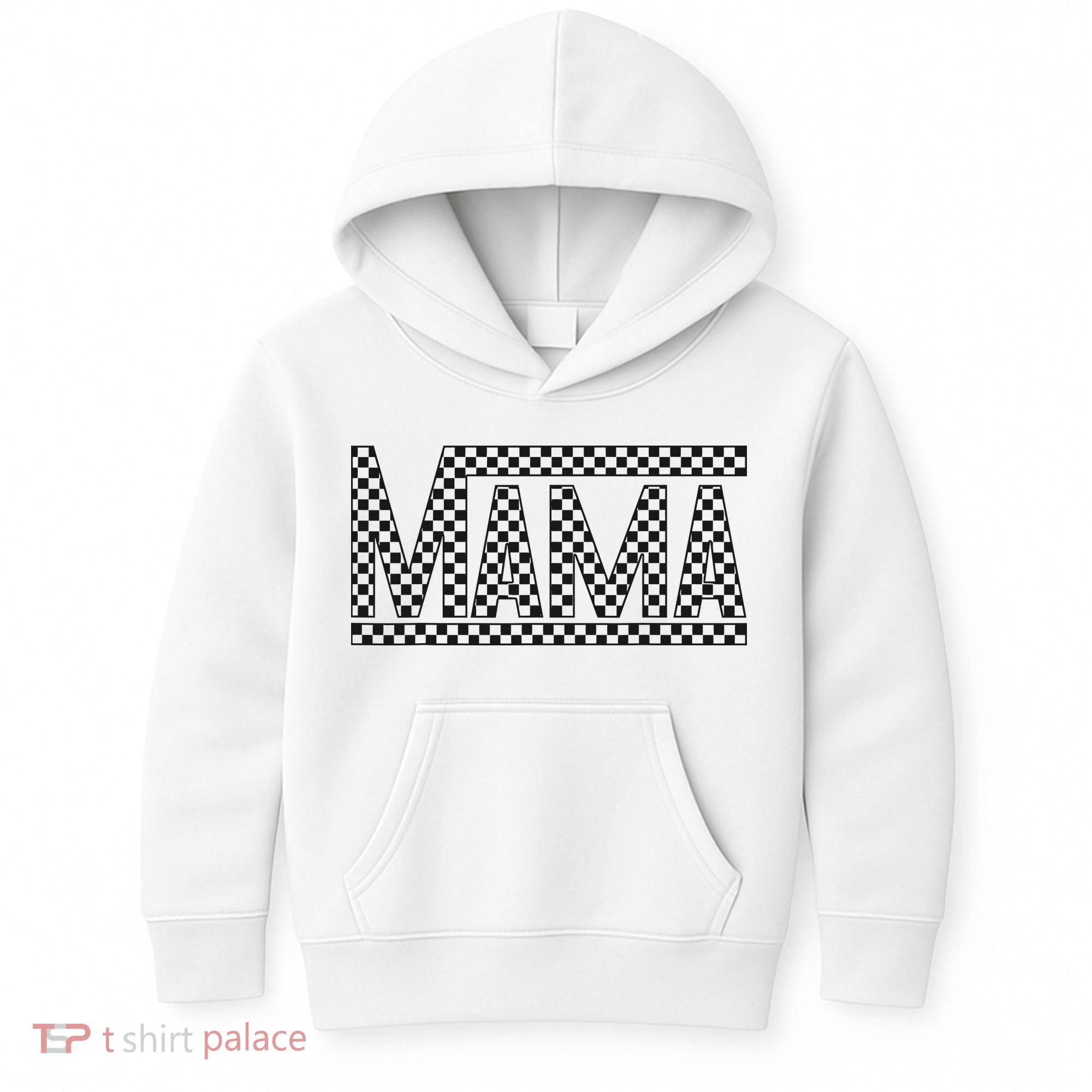 Funny Checkered Mama Black White Gift Wo Kids Hoodie