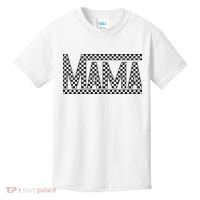 Funny Checkered Mama Black White Gift Wo Kids T-Shirt thumb 0