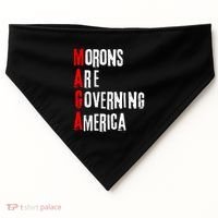 Funny Cool Morons Are Governing America USA-Made Doggie Bandana thumb 0