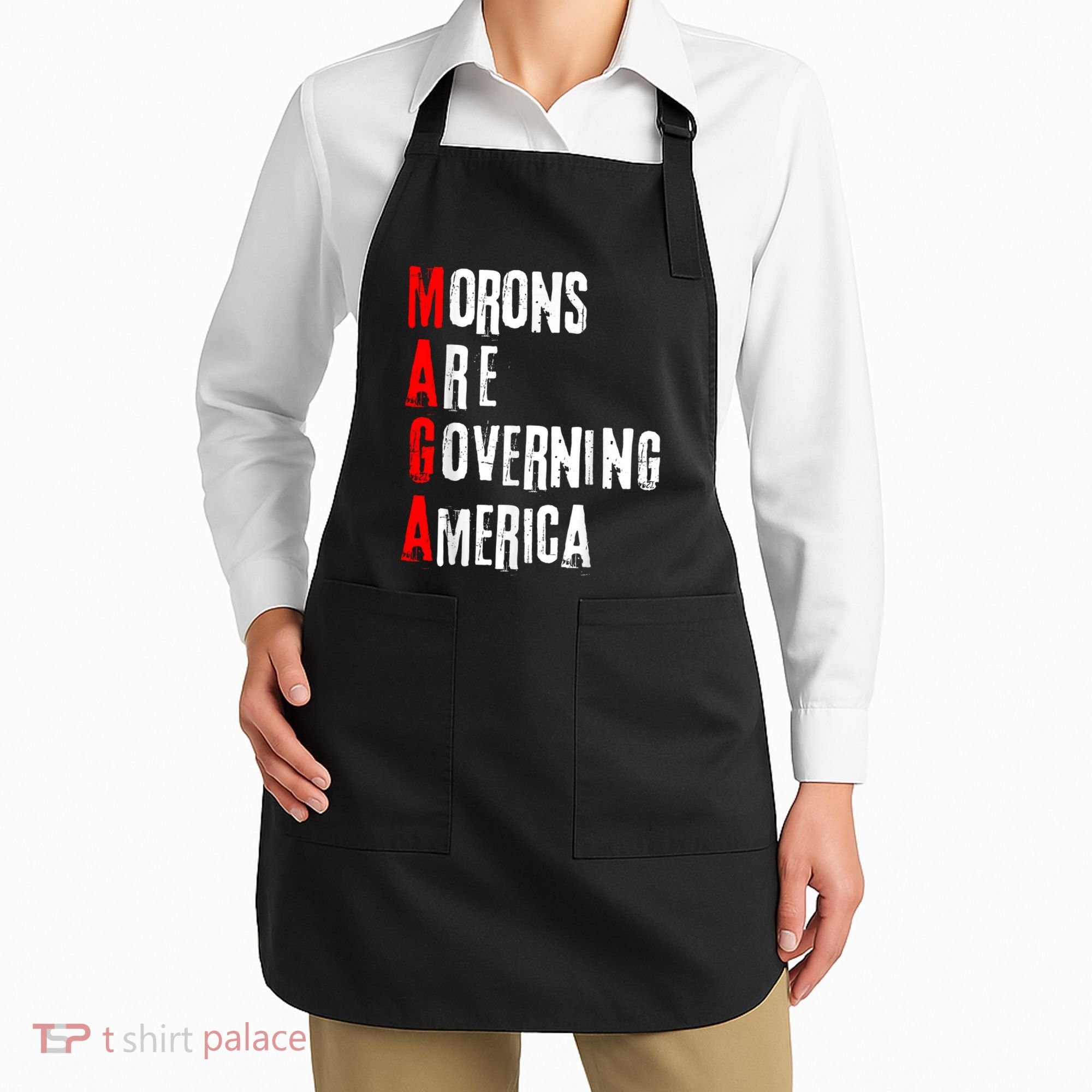 Funny Cool Morons Are Governing America Apron