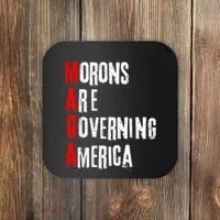 Funny Cool Morons Are Governing America Coaster thumb 0