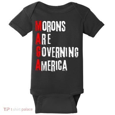 Funny Cool Morons Are Governing America Baby Bodysuit
