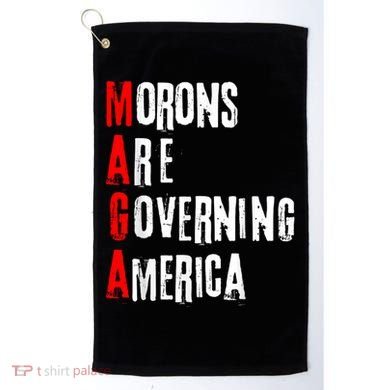 Funny Cool Morons Are Governing America Golf Towel