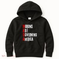 Funny Cool Morons Are Governing America Kids Hoodie thumb 0