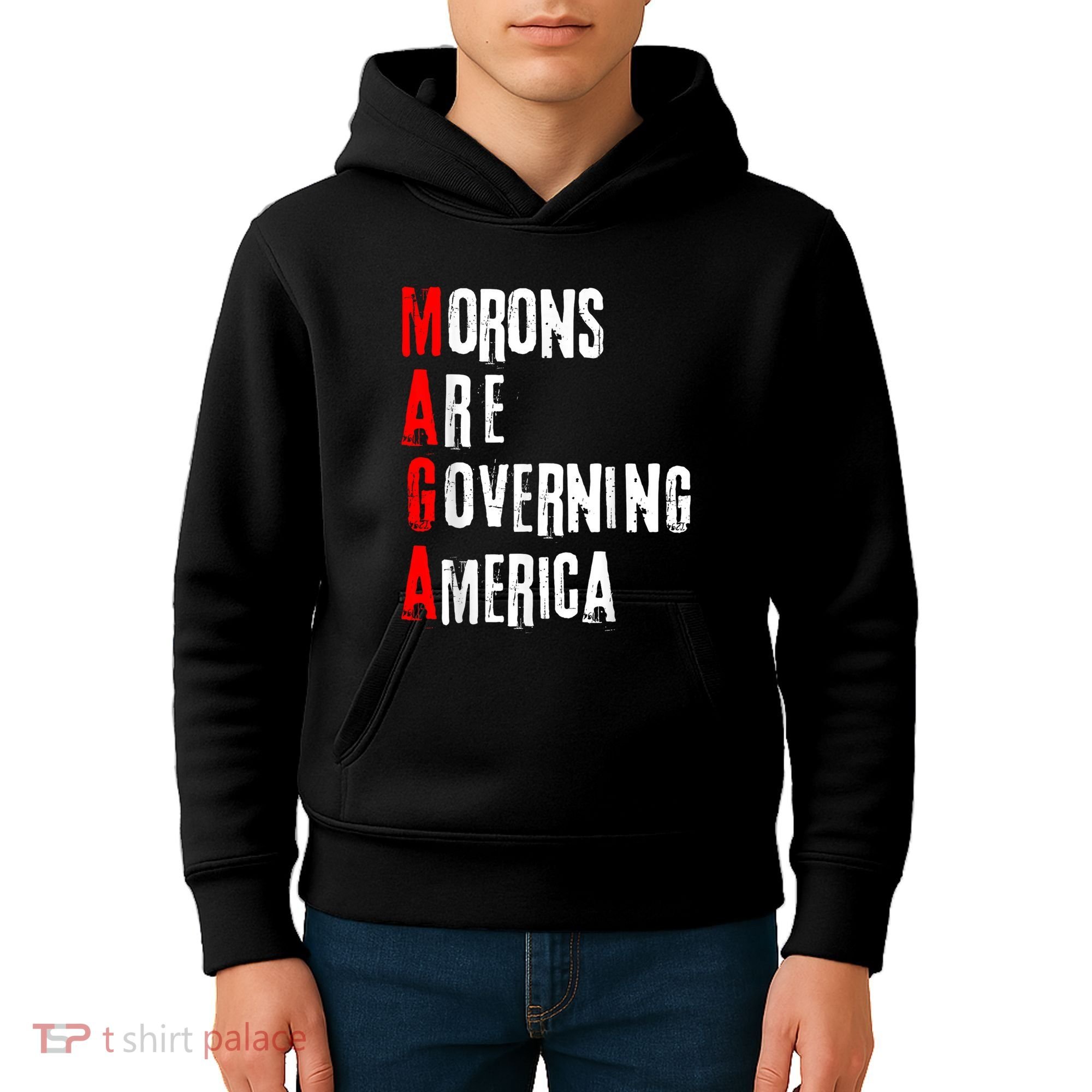 Funny Cool Morons Are Governing America Kids Hoodie