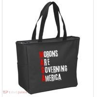 Funny Cool Morons Are Governing America Tote Bag thumb 2