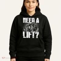 Funny Cool Monster Truck Need A Lift Hoodie thumb 5