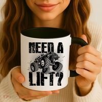 Funny Cool Monster Truck Need A Lift Coffee Mug thumb 3