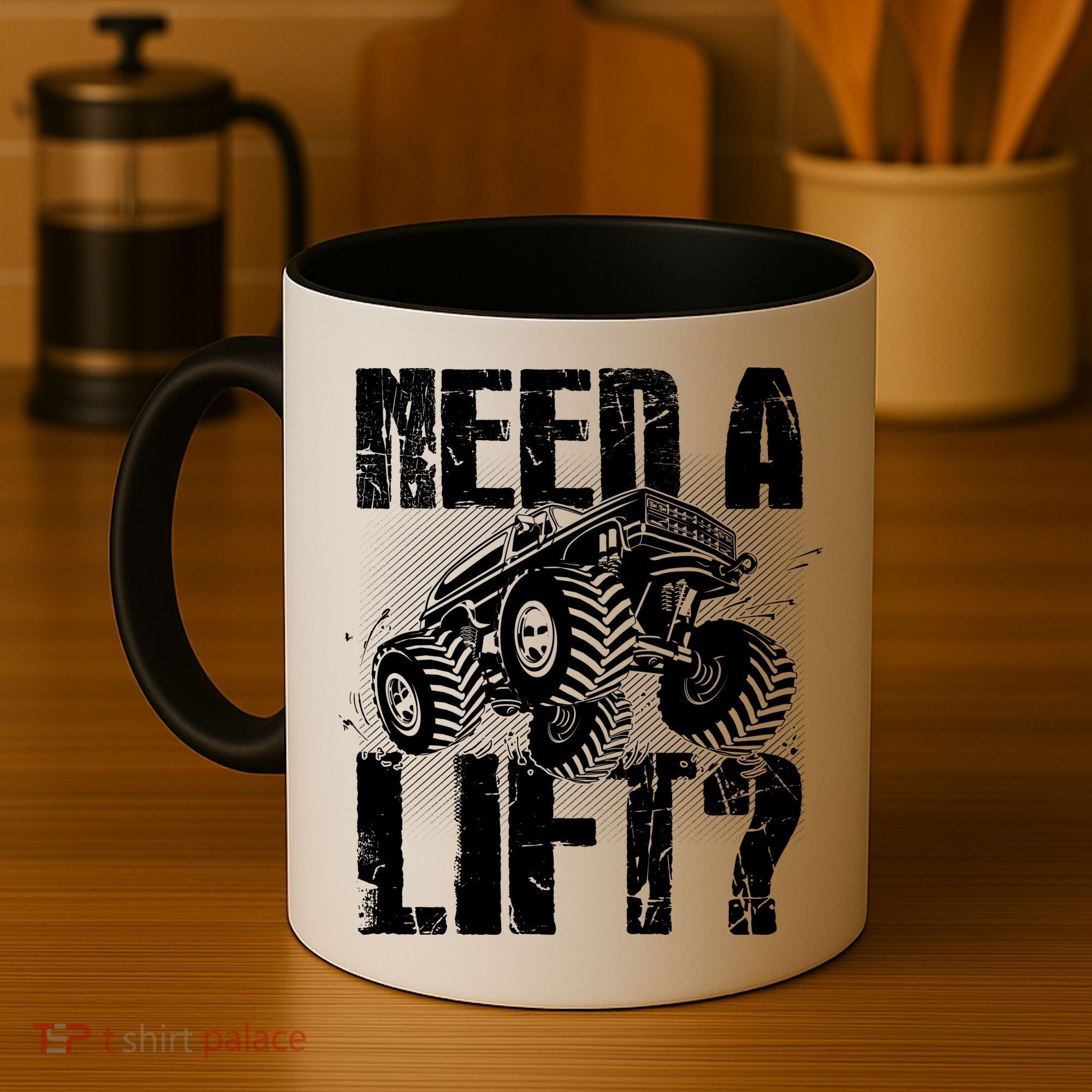 Funny Cool Monster Truck Need A Lift Coffee Mug