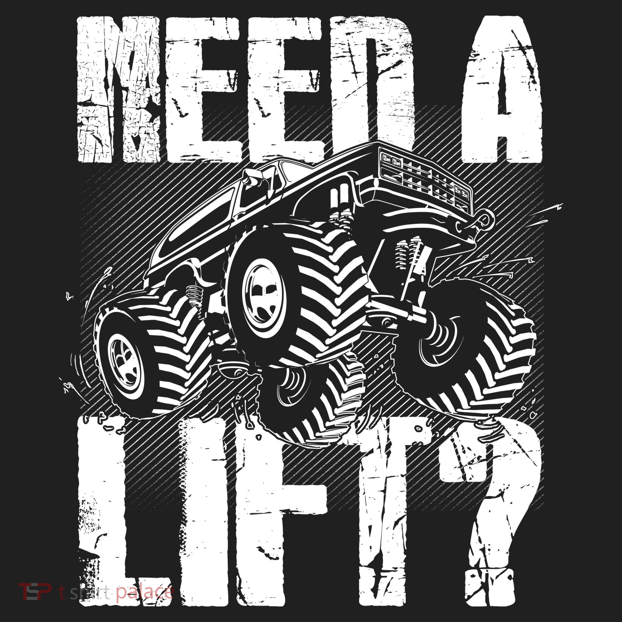 Funny Cool Monster Truck Need A Lift Beanie