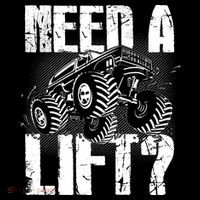 Funny Cool Monster Truck Need A Lift Women's Hoodie thumb 2