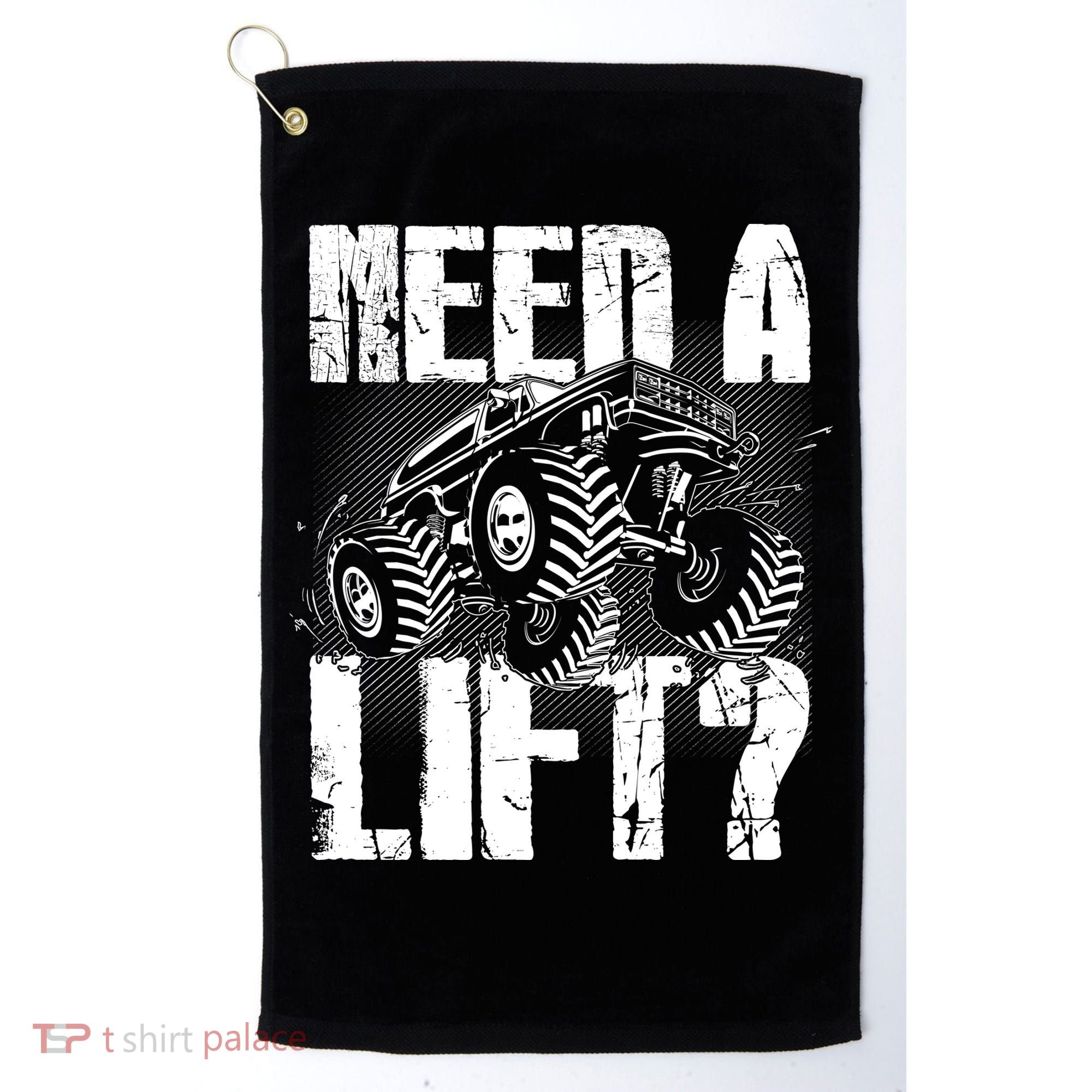 Funny Cool Monster Truck Need A Lift Golf Towel