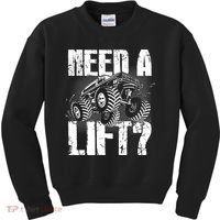 Funny Cool Monster Truck Need A Lift Kids Sweatshirt thumb 0