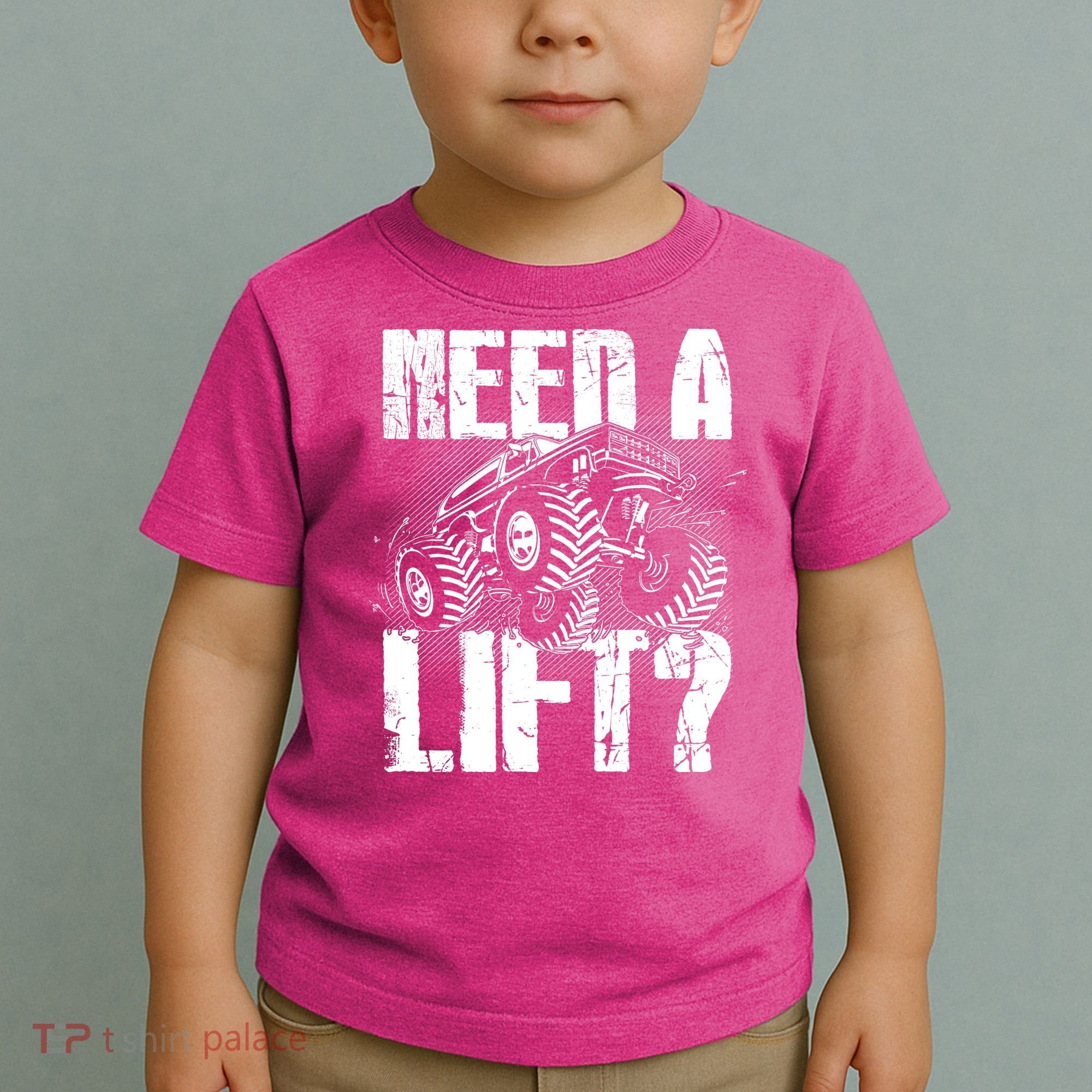 Funny Cool Monster Truck Need A Lift Toddler T-Shirt