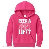 Funny Cool Monster Truck Need A Lift Kids Hoodie thumb 0