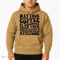 Funny Cheer Mom Coffee Saying Cheerleading Squad Mothers Day Hoodie thumb 2