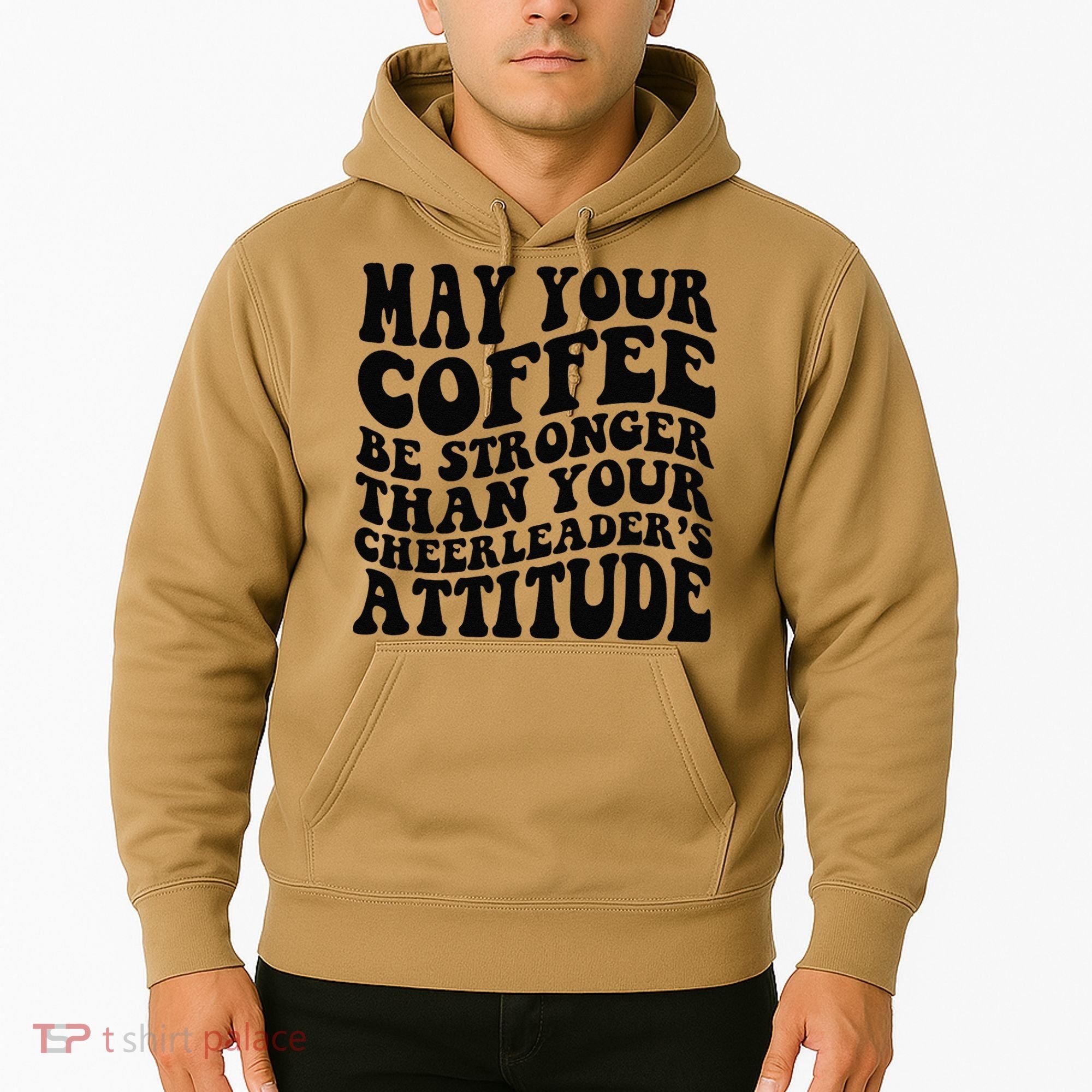 Funny Cheer Mom Coffee Saying Cheerleading Squad Mothers Day Hoodie