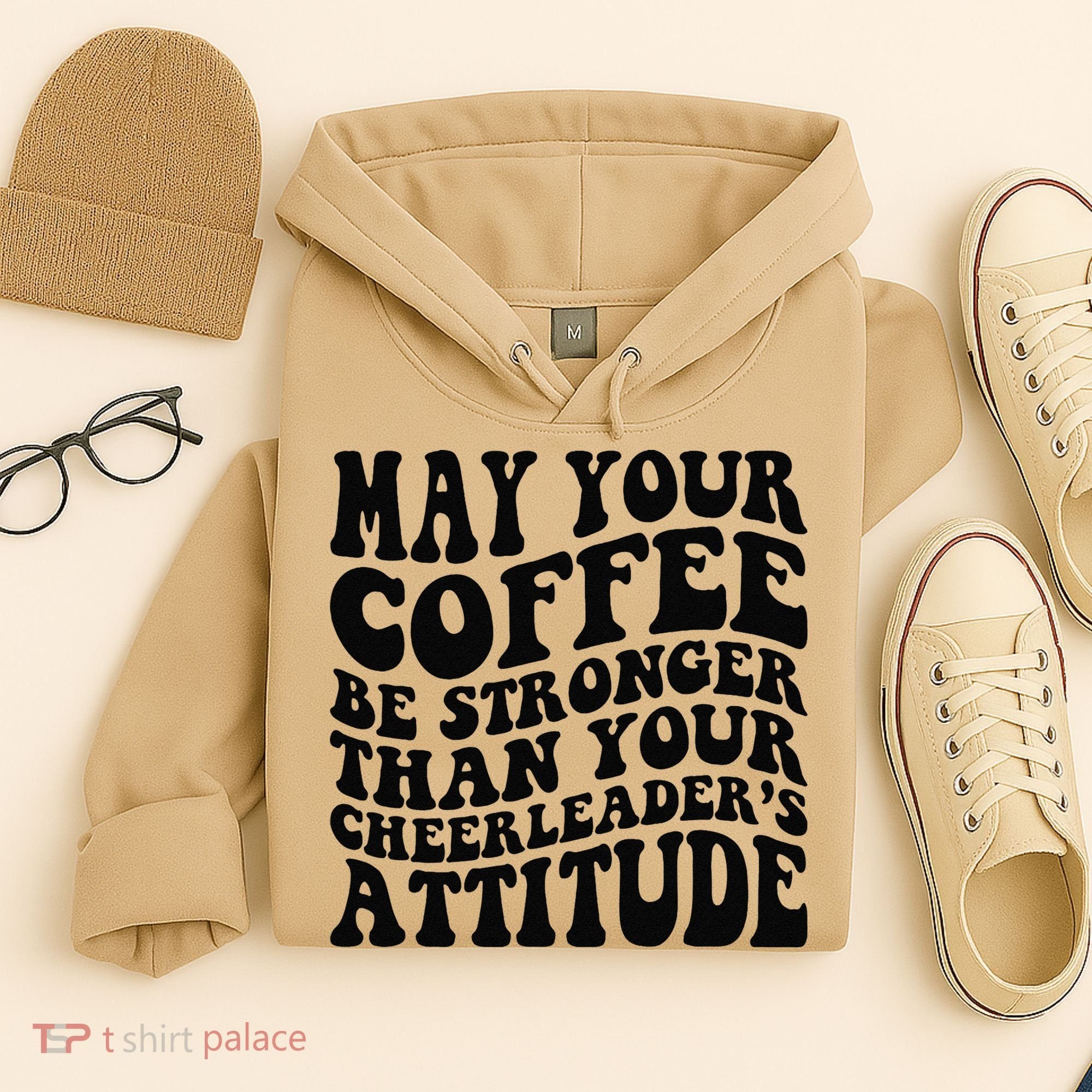 Funny Cheer Mom Coffee Saying Cheerleading Squad Mothers Day Hoodie