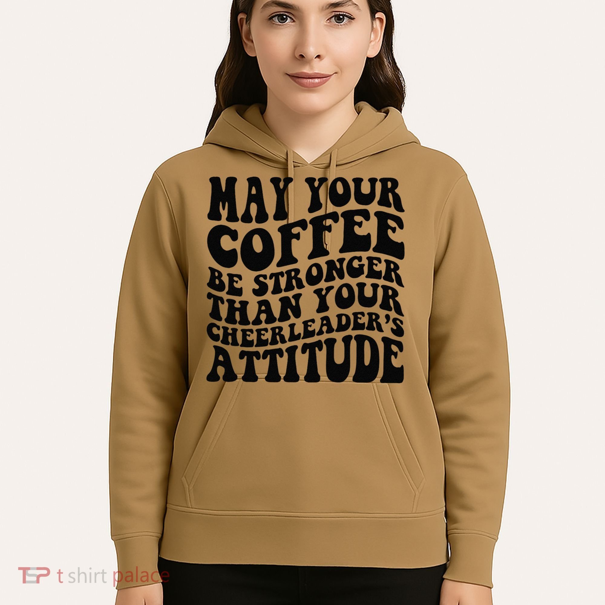 Funny Cheer Mom Coffee Saying Cheerleading Squad Mothers Day Hoodie