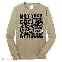 Funny Cheer Mom Coffee Saying Cheerleading Squad Mothers Day Long Sleeve Shirt thumb 0