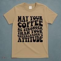 Funny Cheer Mom Coffee Saying Cheerleading Squad Mothers Day T-Shirt thumb 5
