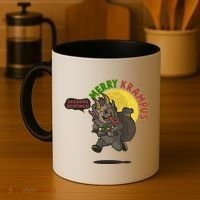 Funny Creepy Merry Krampus Seasons Beatings Coffee Mug thumb 4