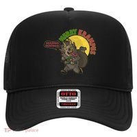 Funny Creepy Merry Krampus Seasons Beatings Hat thumb 0