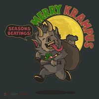 Funny Creepy Merry Krampus Seasons Beatings T-Shirt thumb 7