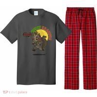 Funny Creepy Merry Krampus Seasons Beatings Pajama Set thumb 0