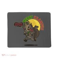Funny Creepy Merry Krampus Seasons Beatings Mousepad thumb 0