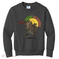 Funny Creepy Merry Krampus Seasons Beatings Kids Sweatshirt thumb 0