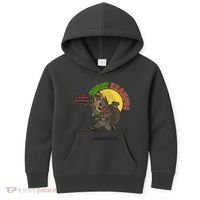 Funny Creepy Merry Krampus Seasons Beatings Kids Hoodie thumb 0