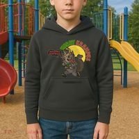 Funny Creepy Merry Krampus Seasons Beatings Kids Hoodie thumb 2
