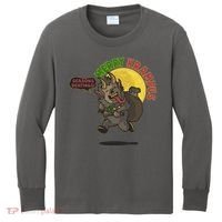Funny Creepy Merry Krampus Seasons Beatings Kids Long Sleeve Shirt thumb 0