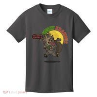 Funny Creepy Merry Krampus Seasons Beatings Kids T-Shirt thumb 0
