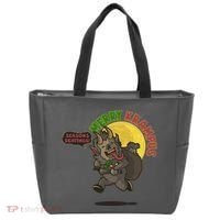 Funny Creepy Merry Krampus Seasons Beatings Tote Bag thumb 0