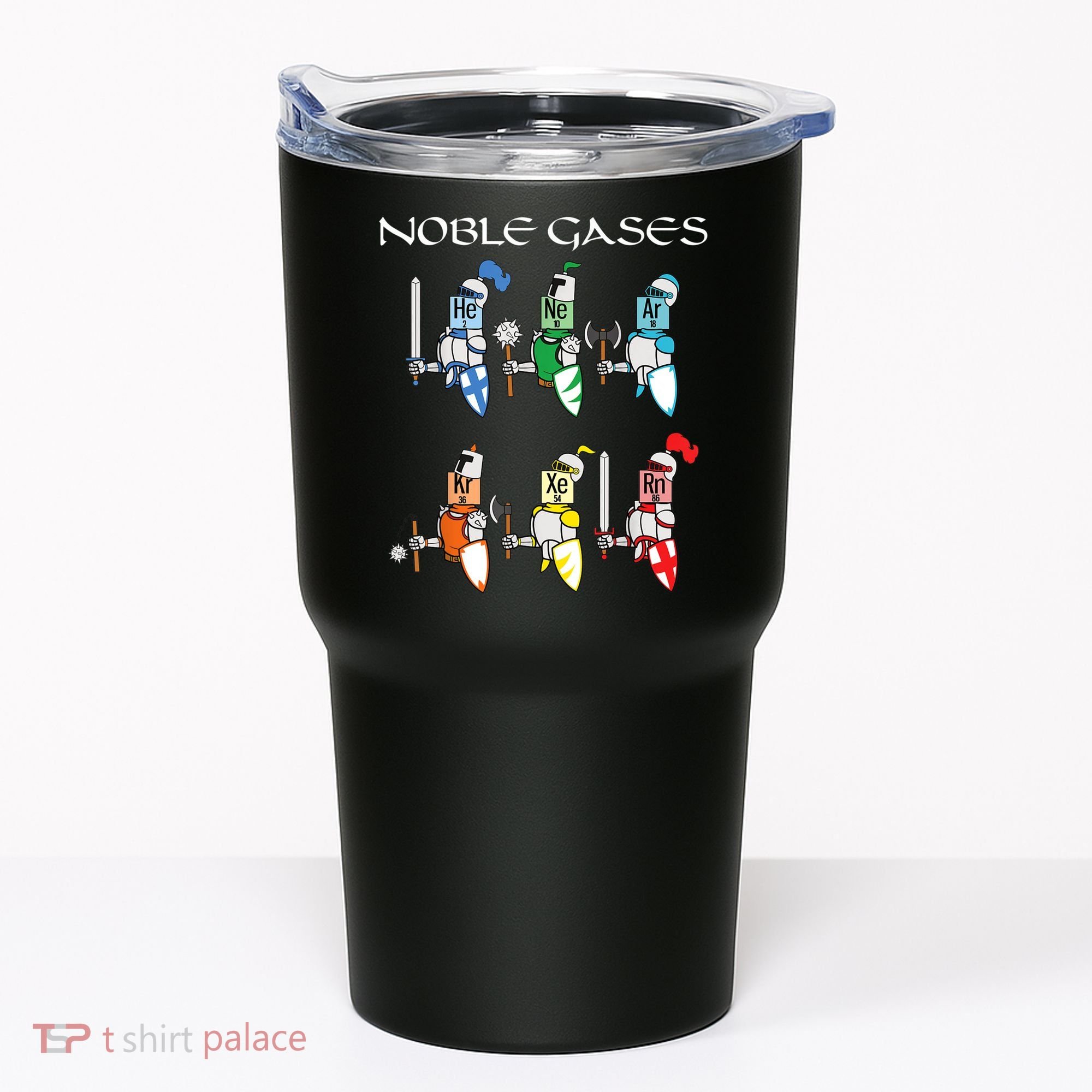 Funny Chemistry Medieval Science Noble Gases Knight Tumbler