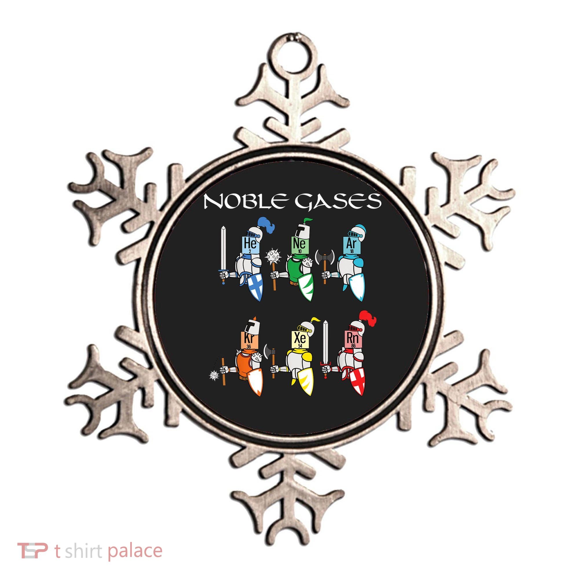 Funny Chemistry Medieval Science Noble Gases Knight Ornament