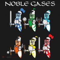Funny Chemistry Medieval Science Noble Gases Knight Ornament thumb 1