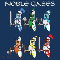 Funny Chemistry Medieval Science Noble Gases Knight T-Shirt thumb 7