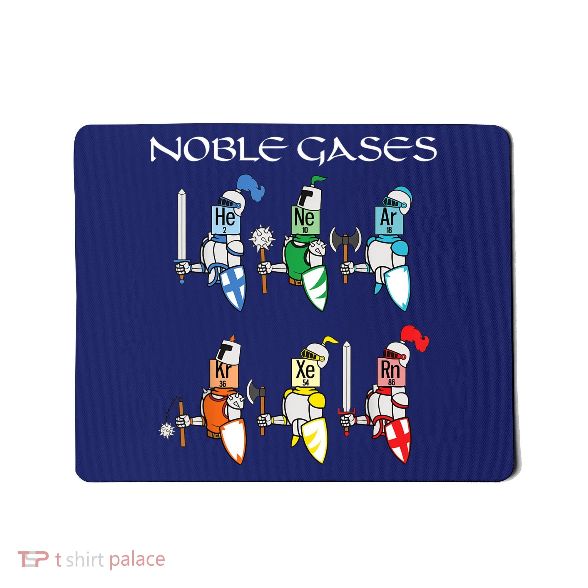 Funny Chemistry Medieval Science Noble Gases Knight Mousepad