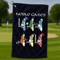 Funny Chemistry Medieval Science Noble Gases Knight Golf Towel thumb 1