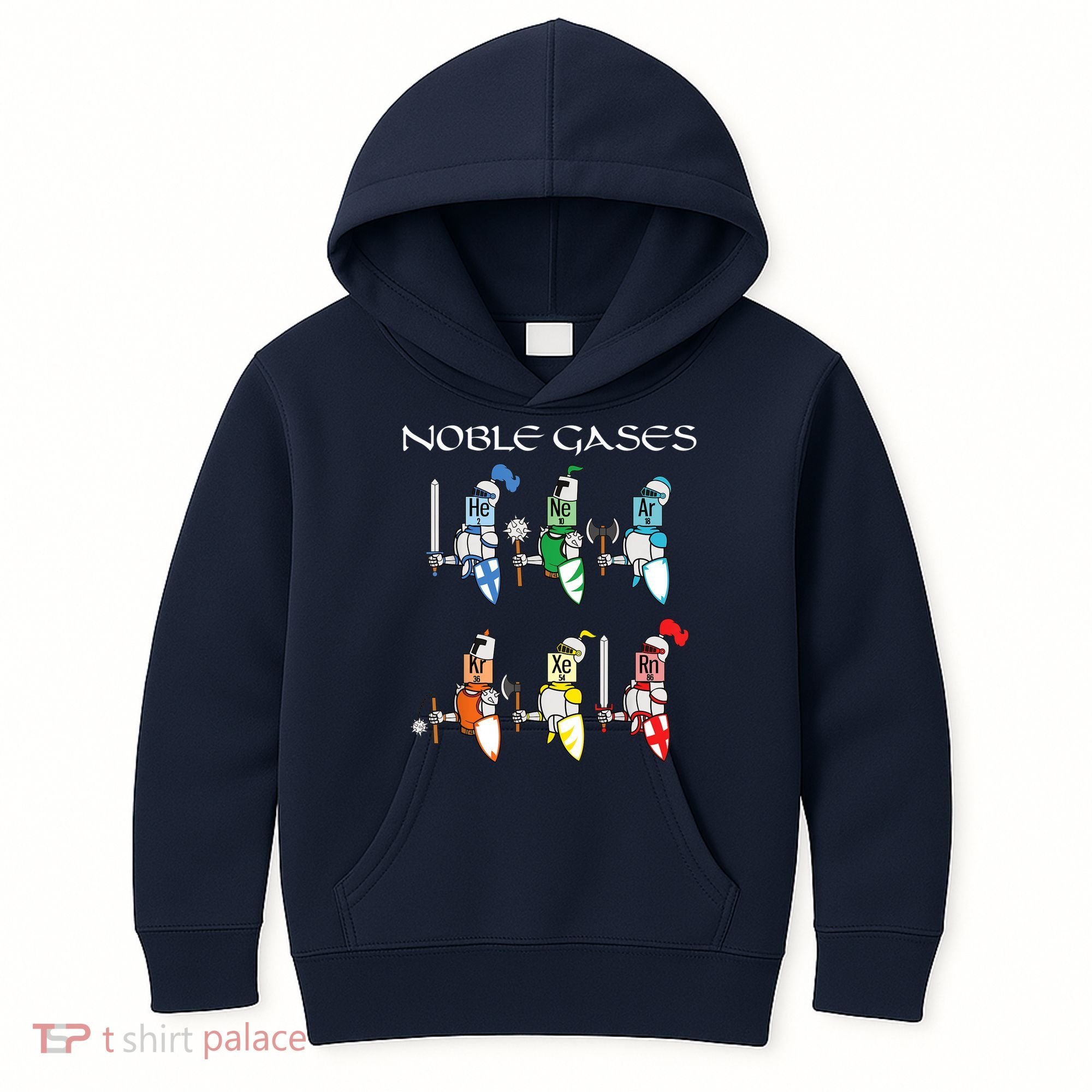 Funny Chemistry Medieval Science Noble Gases Knight Kids Hoodie