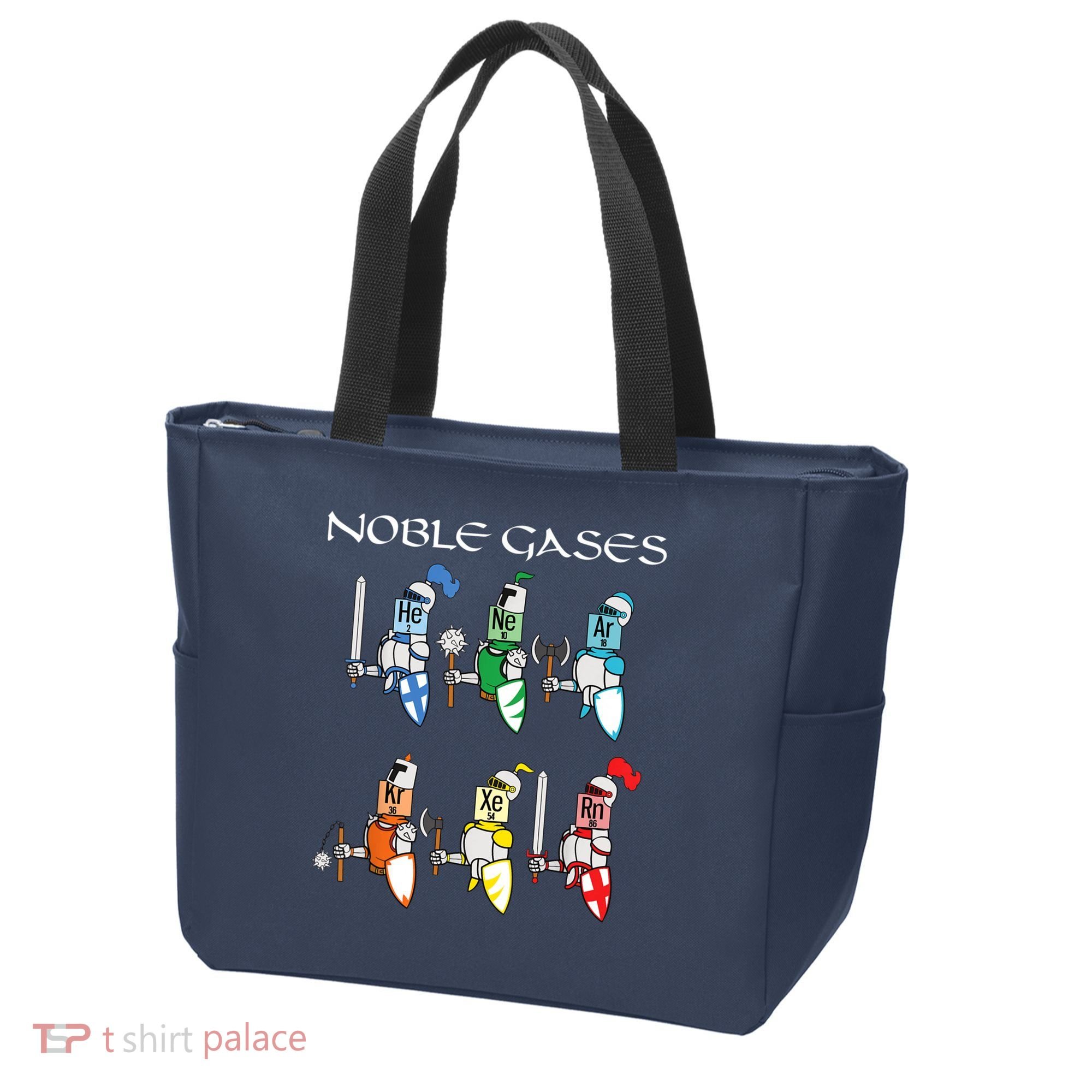 Funny Chemistry Medieval Science Noble Gases Knight Tote Bag