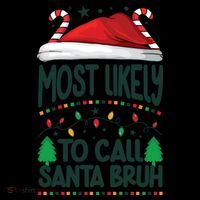 Funny Christmas Most Likely To Call Santa Bruh Coffee Mug thumb 5