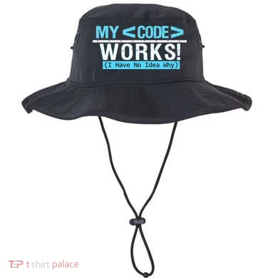 Funny Coder My Code Works I Have No Idea Why Bucket Hat