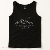 Faith Can Move Mountains Christian God Jesus Bible Verse Tank Top thumb 2