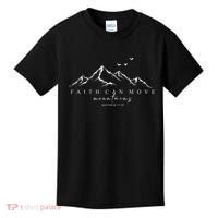 Faith Can Move Mountains Christian God Jesus Bible Verse Kids T-Shirt thumb 0